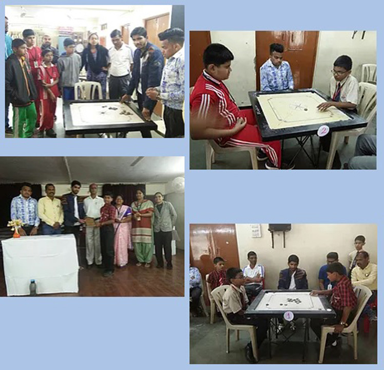 Inter school carrom competition organised by golden horizon school